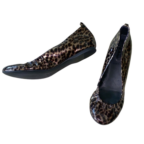 NEW J. Crew Cece Tortoise Leopard Print Patent Leather Ballet Flats - 7.5 - Picture 3 of 14
